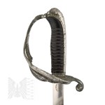 XIX Wiek Szabla “Hallerówka” Oficera Piechoty wz.1881 - Ślady Po Odłamkach