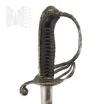 XIX Wiek Szabla “Hallerówka” Oficera Piechoty wz.1881 - Ślady Po Odłamkach