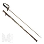 XIX Wiek Szabla “Hallerówka” Oficera Piechoty wz.1881 - Ślady Po Odłamkach