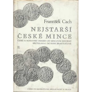 Num.katalógy, Cach F.: Najstaršie české mince 1., II., III. zv. 3 zväzky