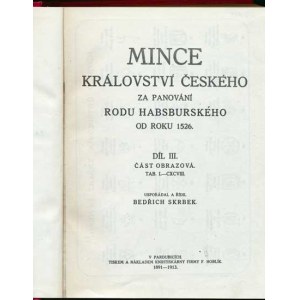 Num.catalogues, Čermák/Skrbek: Coins of the Kingdom of Bohemia during the reign of the Habsburs