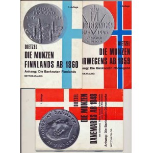Num.catalogues, Dietzel: Die Münzen Dänemarks ab 1848 +banknotes 1st edition