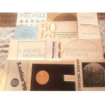 Med.pla.badge, Convolut 12 pieces: Moravian medal (1978); 50 years of Czechoslovakia. 50th anniversary of the Moravian Medal