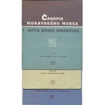 Magazines, Journal of the Moravian Museum - Acta Musei Moraviae XLIII / 1958