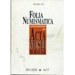 Magazines, FOLIA NUMISMATICA, No.16-17/ 2001-2002 (contribution to Moravian books