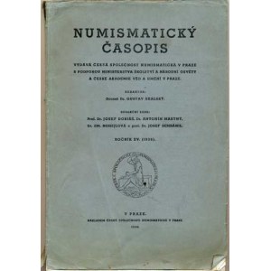 Časopisy, Numismatický časopis československý, roč. 15 (1939)