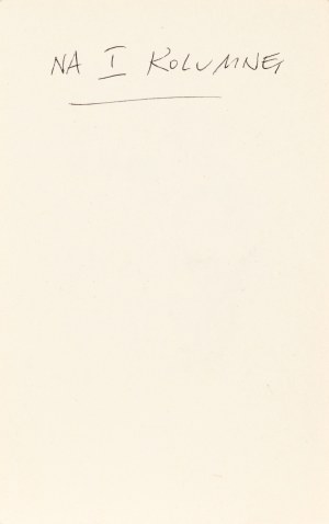 Gwidon MIKLASZEWSKI (1912-1999), Do kobiety - szefa na ostatnią stronę!