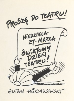 Gwidon MIKLASZEWSKI (1912-1999), Światowy Dzień Teatru