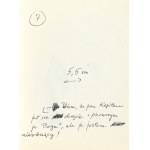 Gwidon MIKLASZEWSKI (1912-1999), I know that Mr. Captain is on the ship first after God, but I am a non-believer!