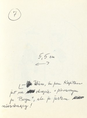 Gwidon MIKLASZEWSKI (1912-1999), Wiem, że pan Kapitan jest na okręcie 