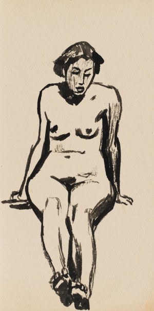 Ludwik MACIĄG (1920-2007), Akt kobiety siedzącej