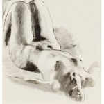 Ludwik MACIĄG (1920-2007), Nude of a woman lying on her back