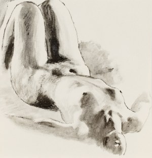 Ludwik MACIĄG (1920-2007), Akt kobiety leżącej na plecach