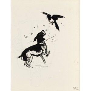 Ludwik MACIĄG (1920-2007), Pies i ptak