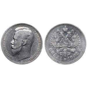 Russisches Reich, 1 Rubel, 1902 Jahr, (AR)