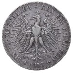 Libera città imperiale di Francoforte, 1 Vereinsthaler, anno 1859