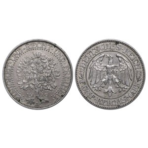 Nemecko, 5 ríšskych mariek, rok 1929, A, dub
