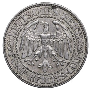 Nemecko, 5 ríšskych mariek, rok 1929, A, dub