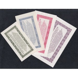 Germany, Set of 4 Banknotes (1, 5, 10, 50 Reichsmark), 1944, UNC