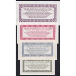 Germany, Set of 4 Banknotes (1, 5, 10, 50 Reichsmark), 1944, UNC
