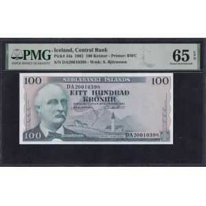 Islanda, 100 corone, 1961, Gemma UNC 65 EPQ