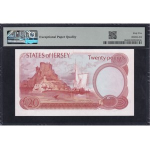 Jersey, 20 Pfund, 1976-88, Gem UNC 65 EPQ