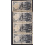 Latvia, Set of 4 Banknotes (10 Latu), 1937-1940, VF