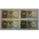 Latvia, Set of 4 Banknotes (10 Latu), 1937-1940, VF