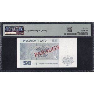 Lettonie, 50 Latu, 1992 (1994), Gem UNC 66 EPQ, ''SPECIMEN''