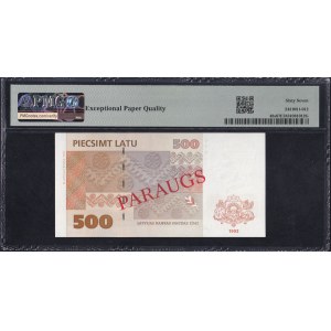 Latvia, 500 Latu, 1992 (1998), Superb Gem UNC 67 EPQ, RARE, ''SPECIMEN''