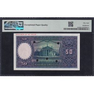 Lithuania, 50 Litu, 1928, Choice About UNC 58 EPQ, RARE, SPECIMEN
