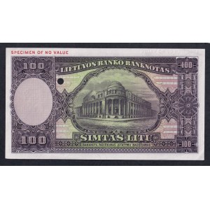 Lithuania, 100 Litu, 1928, UNC, ''SPECIMEN''