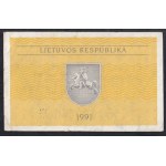 Lituania, 0,5 Talonas, 1991, AU, ERRORE