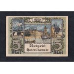 Memel, 5 Mark, 1922, XF