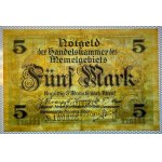 Memel, 5 Mark, 1922, XF