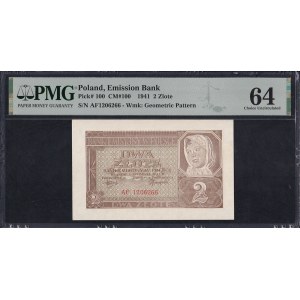 Pologne, 2 Zlote, 1941, Choix UNC 64