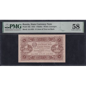 Rosja, 1 rubel, 1923, wybór około UNC 58
