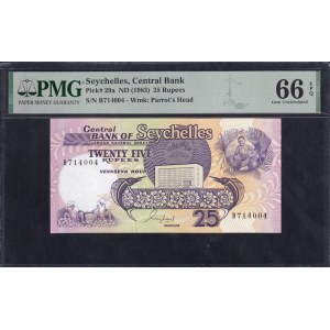 Seychelles, 25 rupie, 1983, Gemma UNC 66 EPQ