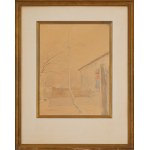 Jacek MALCZEWSKI (1854-1929), "Backyard".