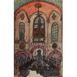 NIKIFOR Krynicki (1895-1968), "Uczta malarzy".