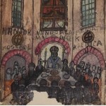 NIKIFOR Krynicki (1895-1968), Uczta malarzy