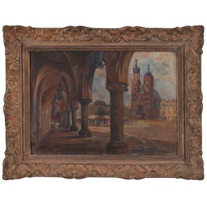 Juliusz SLABIAK (1917-1973), The Main Market Square in Cracow.