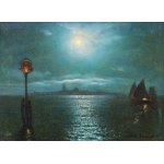 Roman BRATKOWSKI (1869-1954), "Moon over San Giorgio Maggiore" (1931)