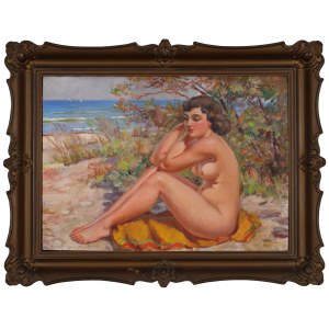 Stanislaw ŻURAWSKI (1889-1976), Nude on the Beach.
