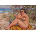 Stanislaw ŻURAWSKI (1889-1976), "Nude on the Beach".