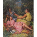 Stanislaw ŻURAWSKI (1889-1976), "Conversation".