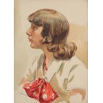 Stanisław ŻURAWSKI (1889-1976), Portret z kokardą