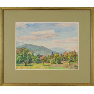 Stanislaw ŻURAWSKI (1889-1976), Landscape with hills.