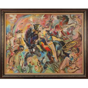 Ludwik KLIMEK (1912-1992), Battle of the Amazons (1973).