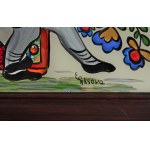 Ewelina PĘKSOWA (1923-2015), "Courtship - a Highland couple on a chest".